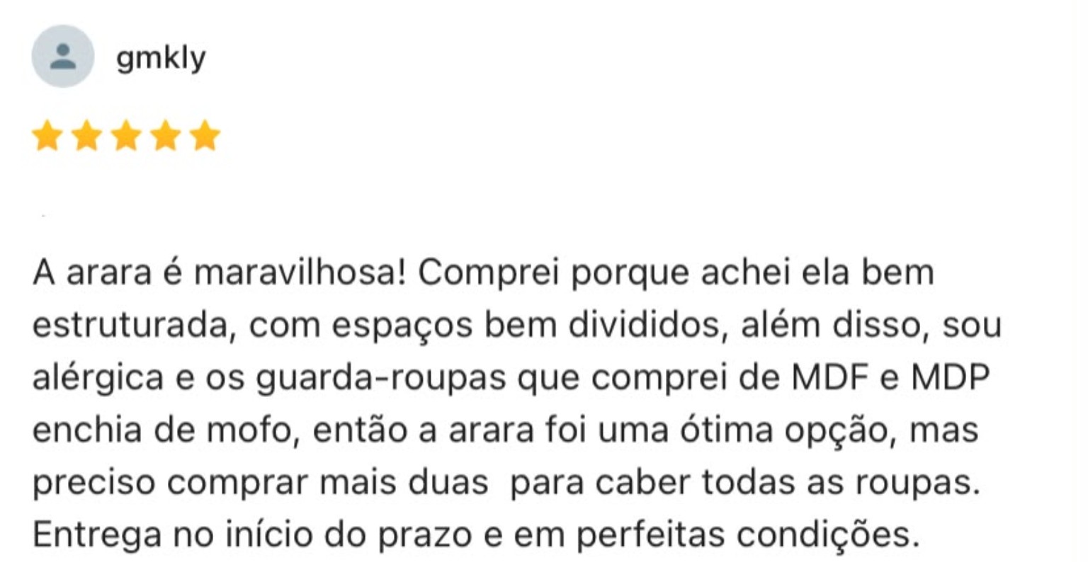Avaliação real do Guarda-Roupa Portátil: gmkly — estrutura e espaços bem divididos